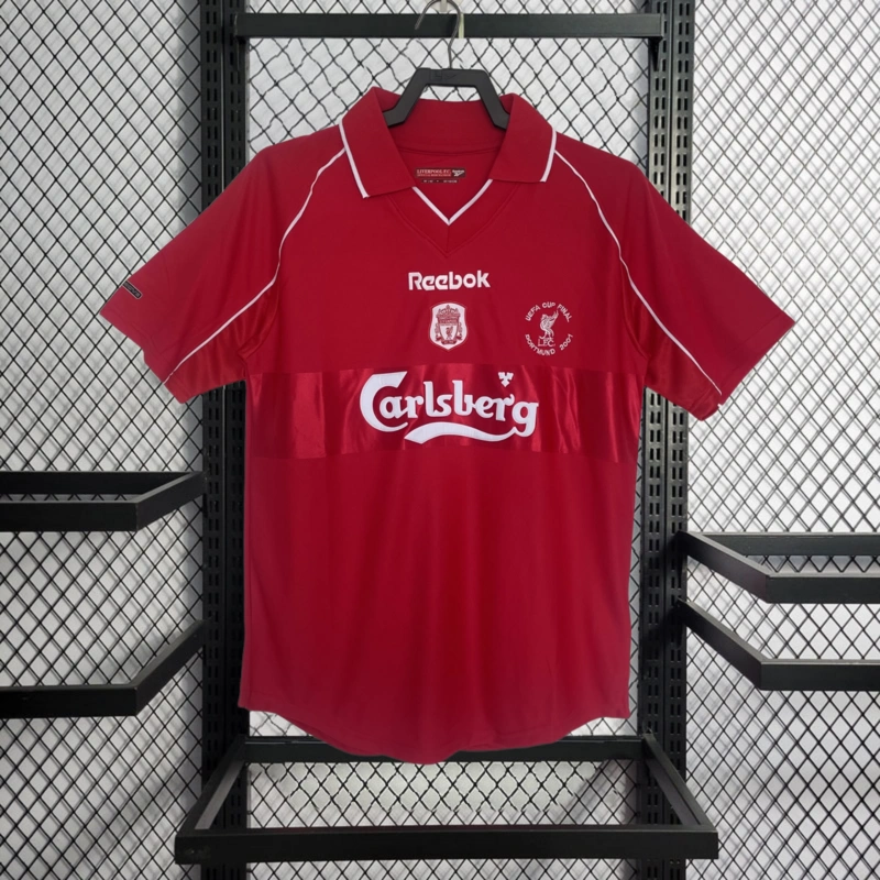 retro 2000-01 Liverpool Home football jersey retro