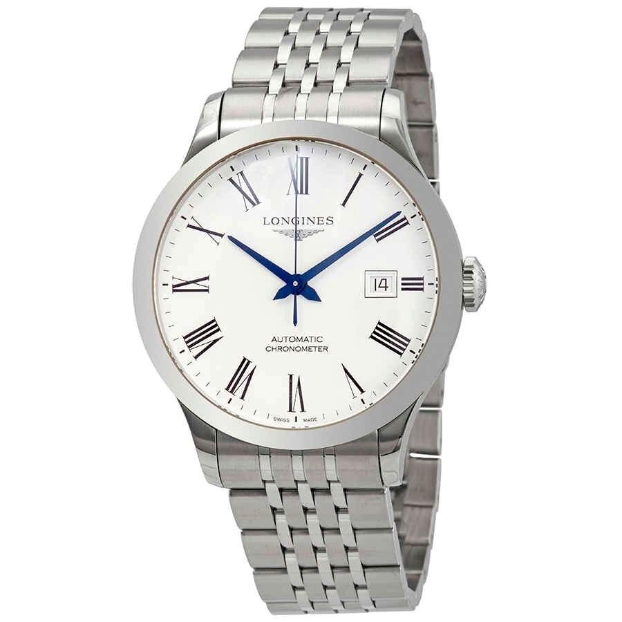 【Super Clone】Longines Men's L28214116 Record Stainless Steel Watch