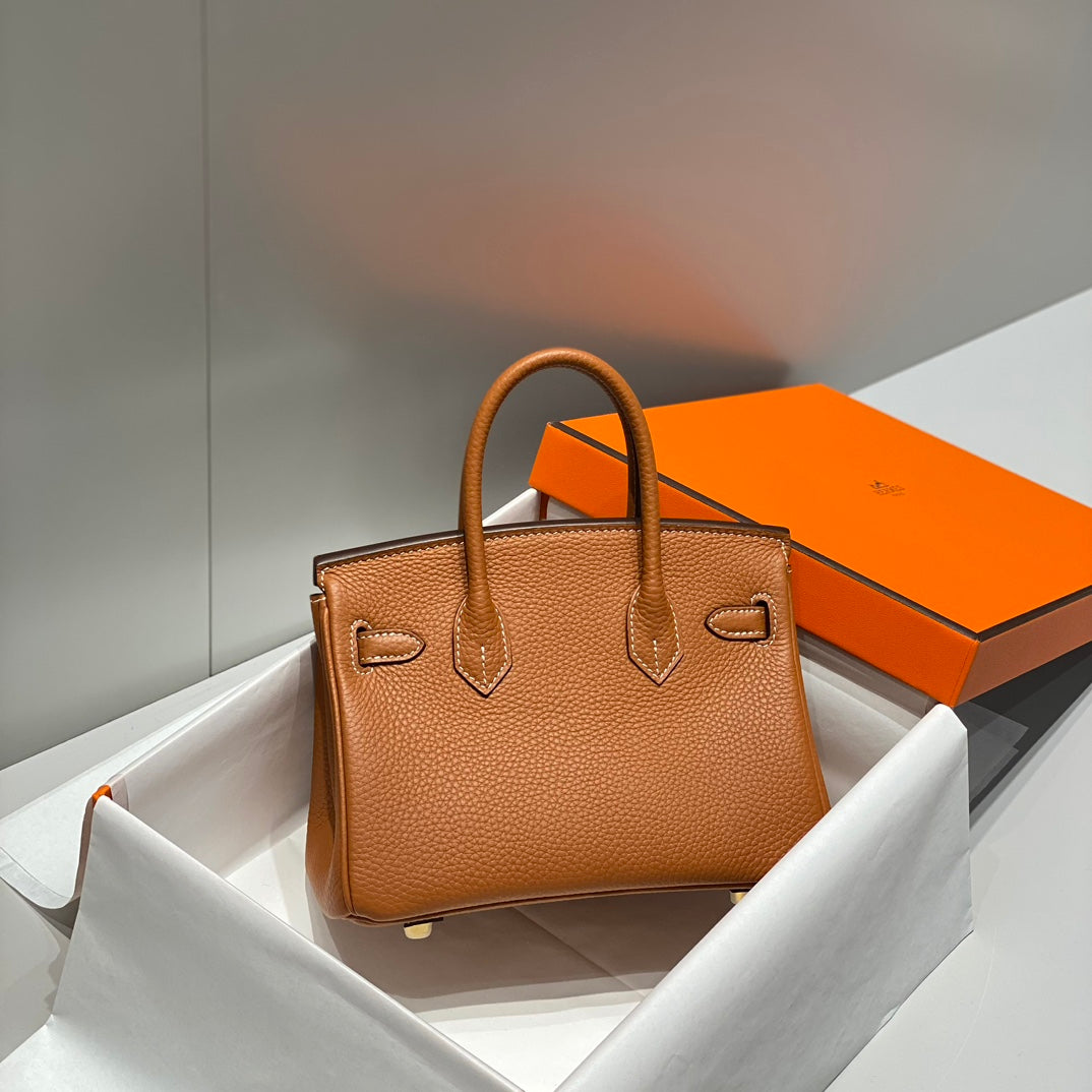 Hermes Birkin 20Cm Gold Togo Leather Gold Hardware