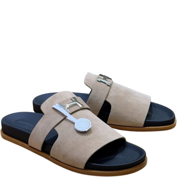 HERMES SANDAL JAURES GRAYISH ORANGE