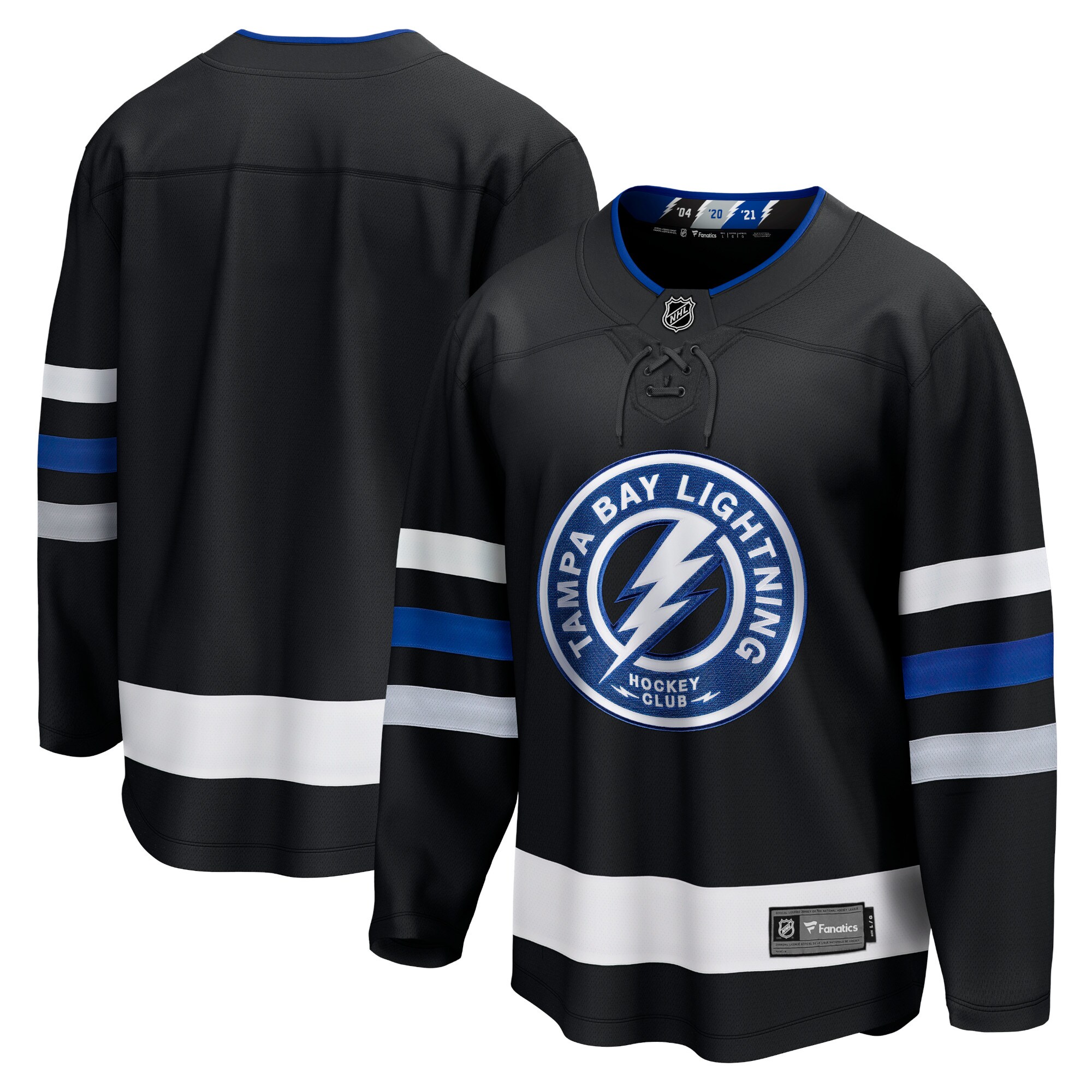 Tampa Bay Lightning Fanatics Alternate Premier Breakaway Jersey – Black