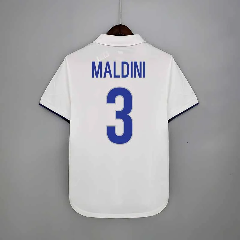 Retro Italy 1998 away VIERI MALDINI BAGGIO DEL PIERO PESSOTTO  Football jersey retro