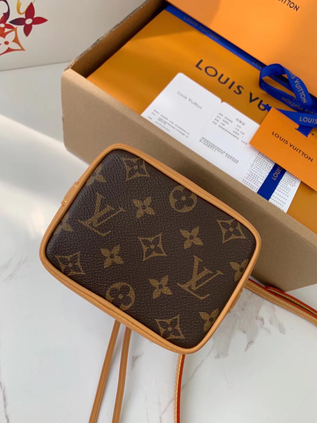 Louis Vuitton Nano Noé Monogram Small Leather Goods Monogram 16cm M81266