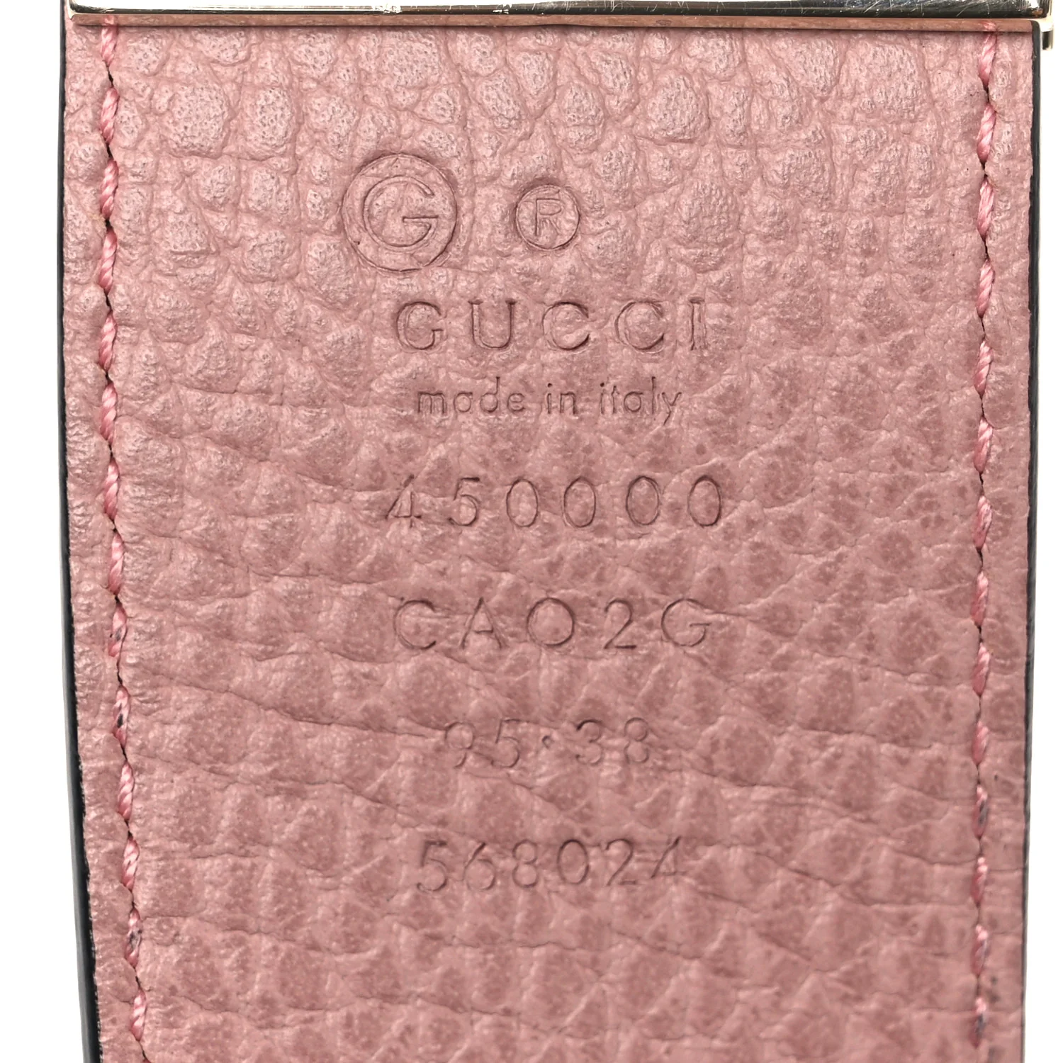 Calfskin 1973 Reversible Belt 95 38 Black Pink