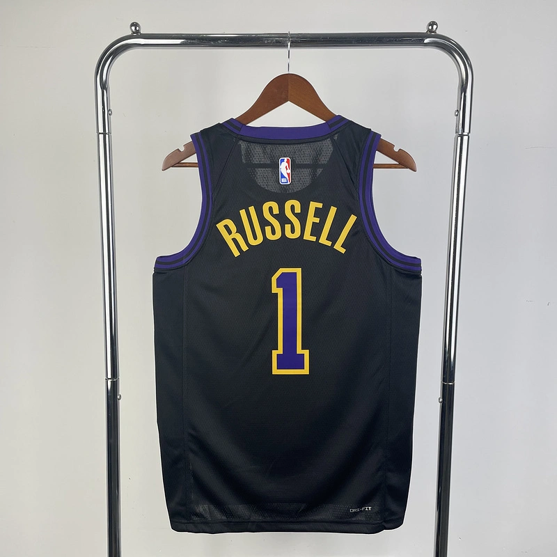 2024 NBA Lakers 1 RUSSELL Basketball Jersey