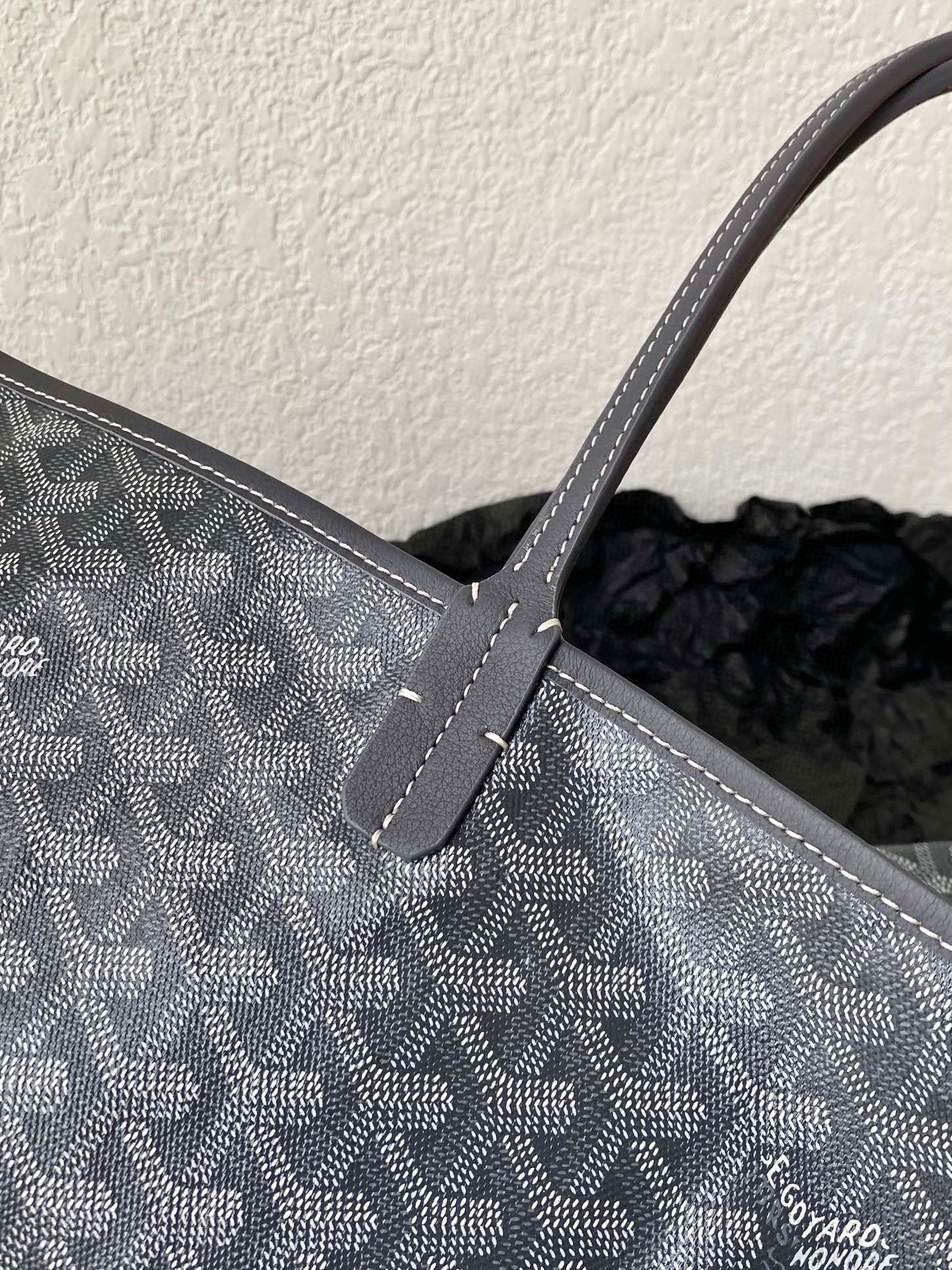 Goyard Saint Louis Gm 40Cm Grey Canvas