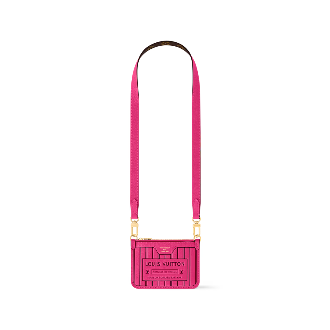 Louis Vuitton Neverfull Bandoulière Inside Out BB Rose Pondichery Cowhide 26.5cm M12106