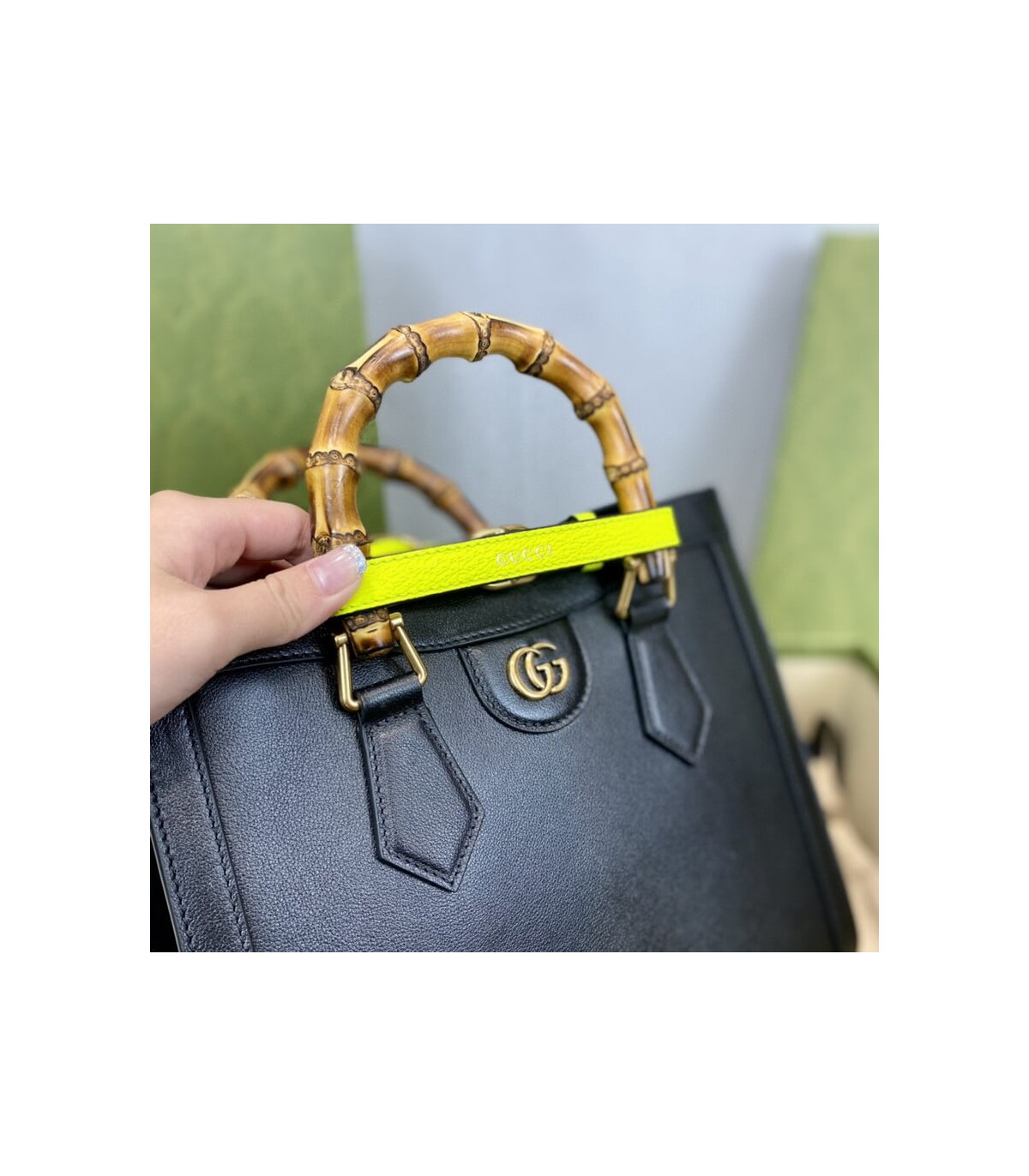 Gucci Diana Small Tote Bag Black