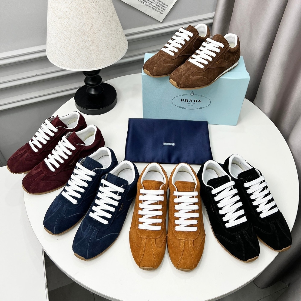 Prada Suede Sneakers Dark Brown 1e152o 054 F0324 F 020