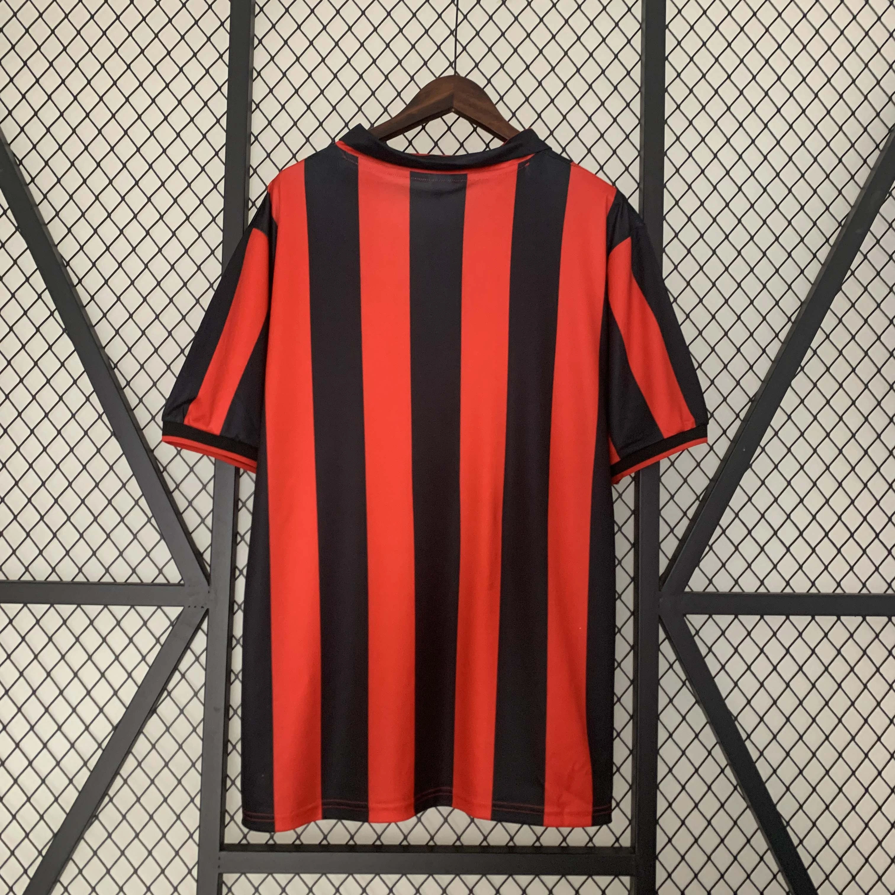 Retro 1990-91 AC Milan Home football jersey retro