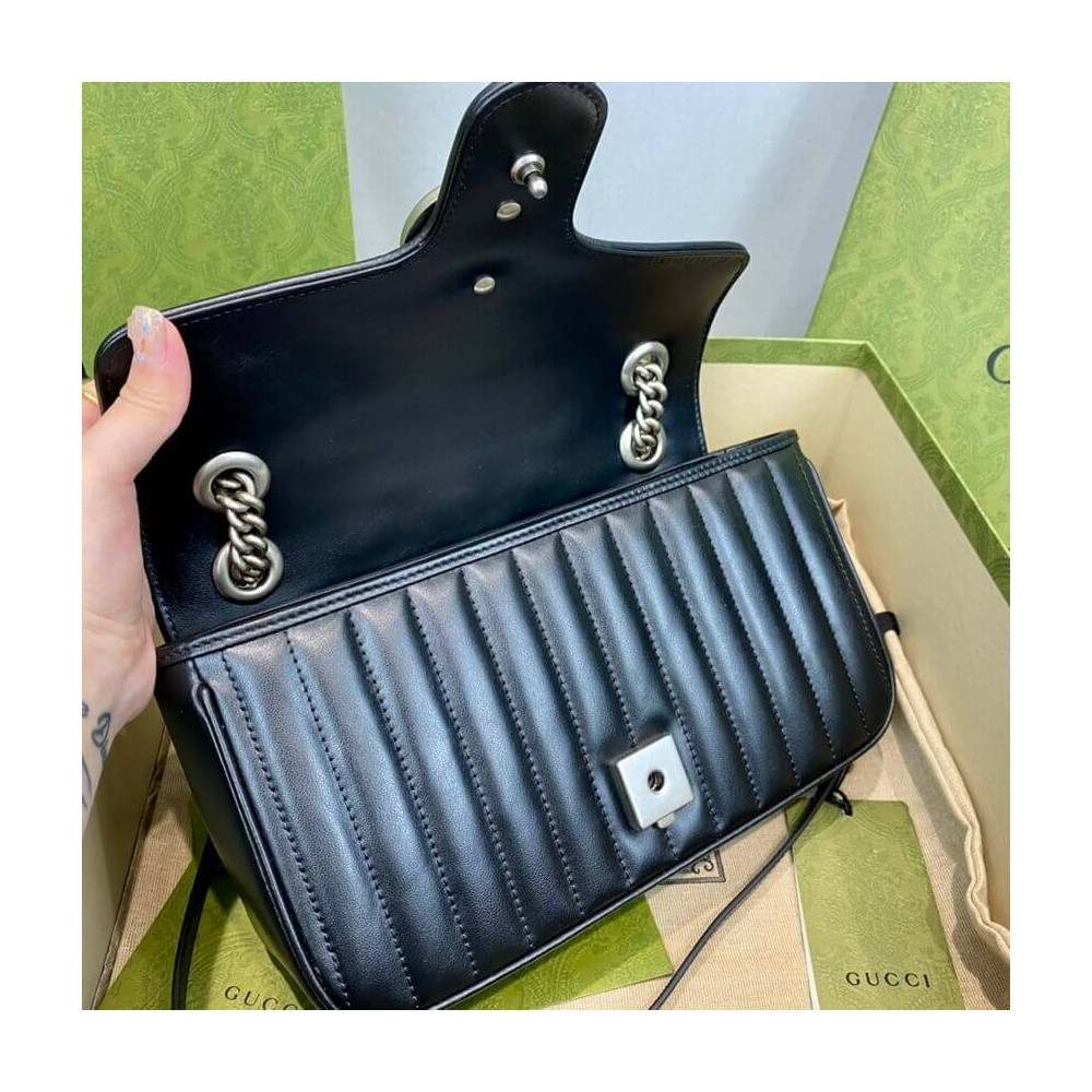 Gucci GG Marmont Small Shoulder Bag Black