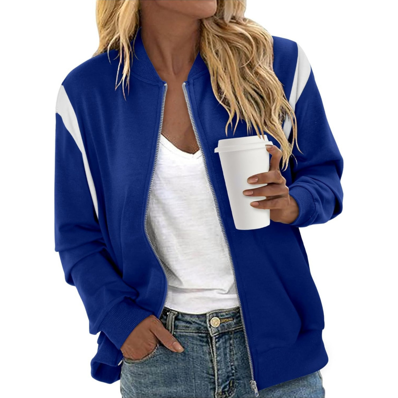 Women's Zip Up Jacket Casual Long Sleeve