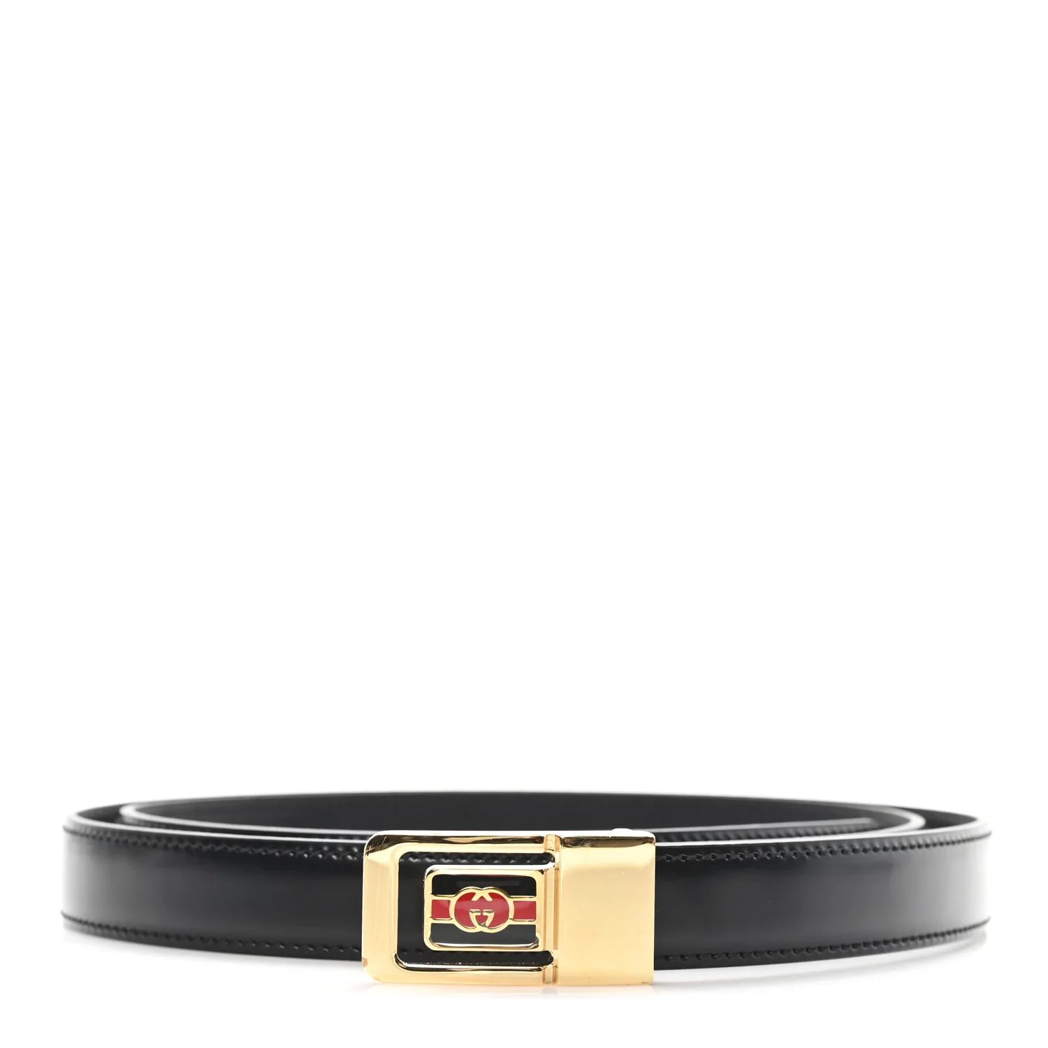 Calfskin Web Interlocking G 20mm Belt 95 38 Black