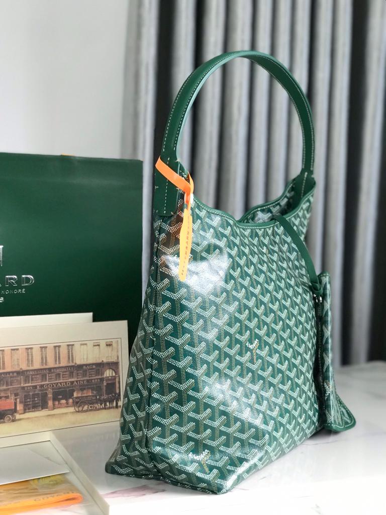 Goyard Hobo Boheme 42Cm Green Canvas