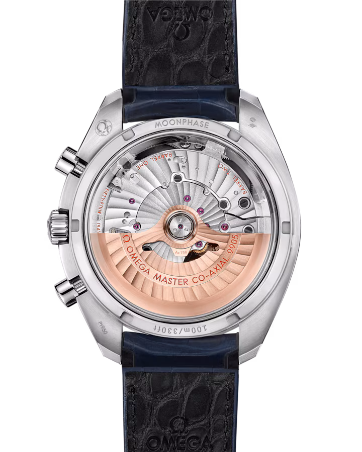 Omega Speedmaster Moonphase 44.25mm Grey Dial Platinum Strap 304.93.44.52.99.004