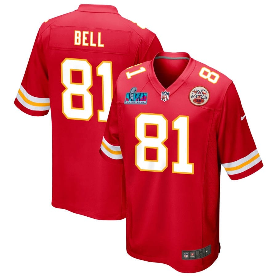 Blake Bell Kansas City Chiefs  Super Bowl LVII Game Jersey - Red