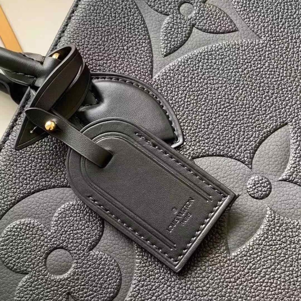 Louis Vuitton Onthego GM Bag Monogram Empreinte Leather Black 41Cm M44925