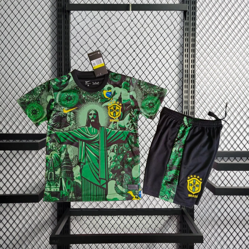 2025-26 Brazil Special Edition kids Football jersey