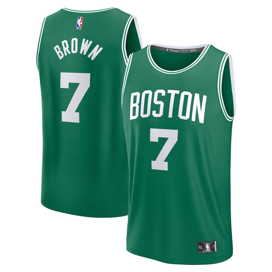 Youth Boston Celtics Jaylen Brown Fanatics Kelly Green Fast Break Replica Jersey - Icon Edition