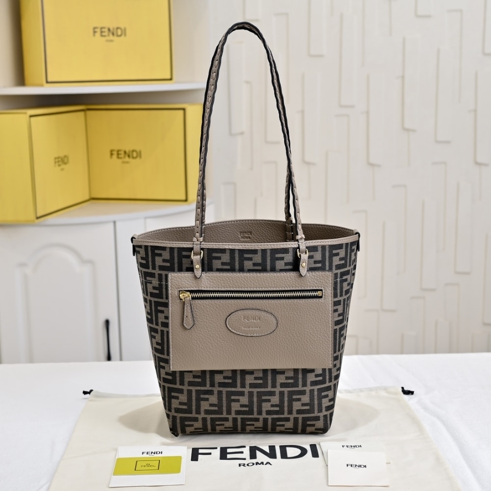 Fendi Medium Roll Gray 36Cm