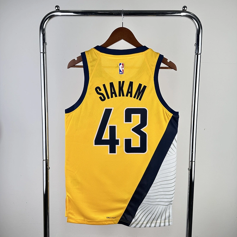 2023 NBA Indiana Pacers 43 SIAKAM Basketball Jersey