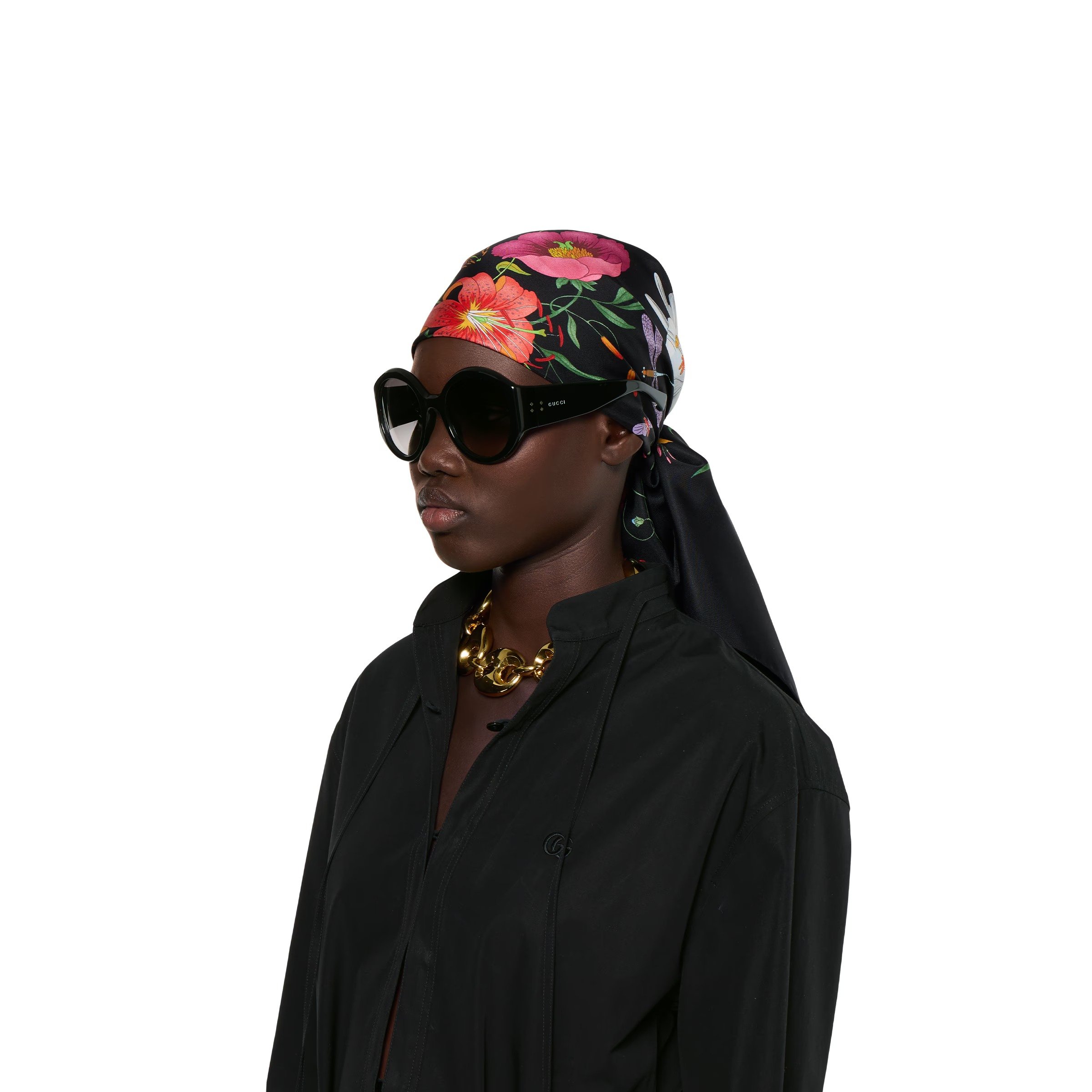 Gucci Black Round Frame Sunglasses GG2014S