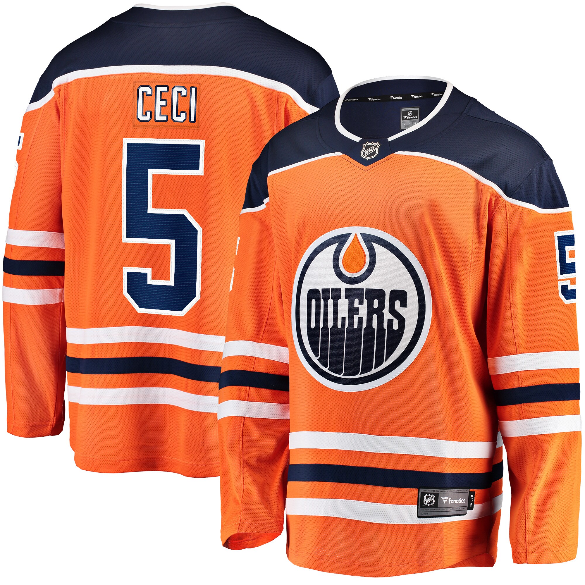 Cody Ceci Edmonton Oilers Fanatics Home Breakaway Player Jersey – Orange