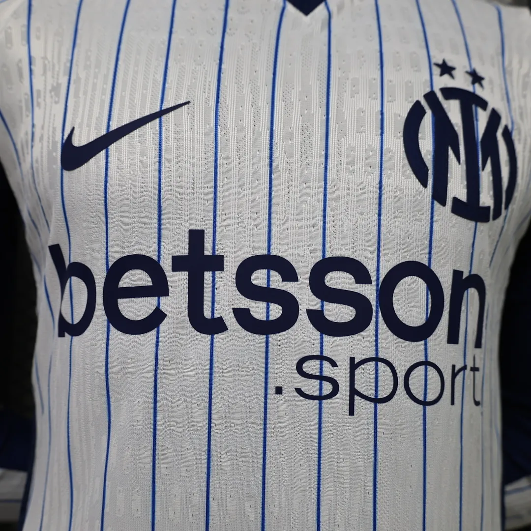 2026/27 Serie A Inter Milan Team Away Football Jersey Player Version Long Sleeves - JerseyFun