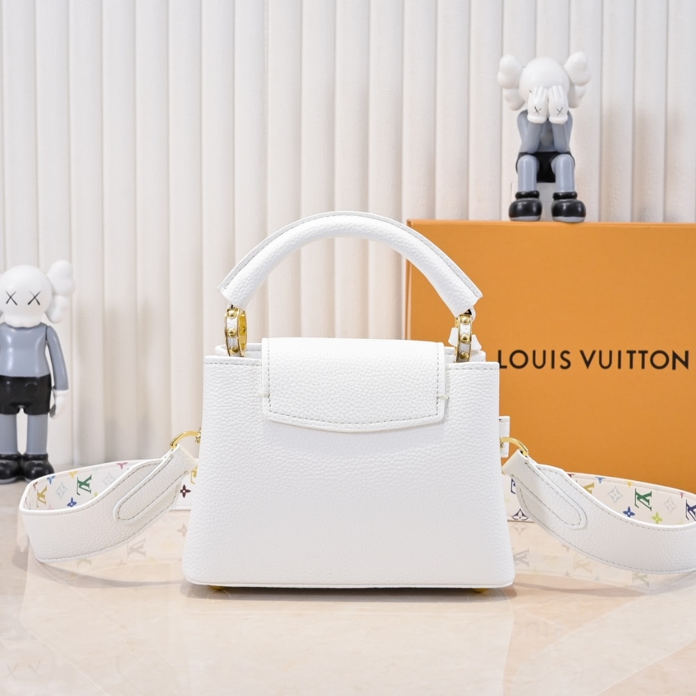 Louis Vuitton X Takashi Murakami Capucines Mini White 21Cm M13253