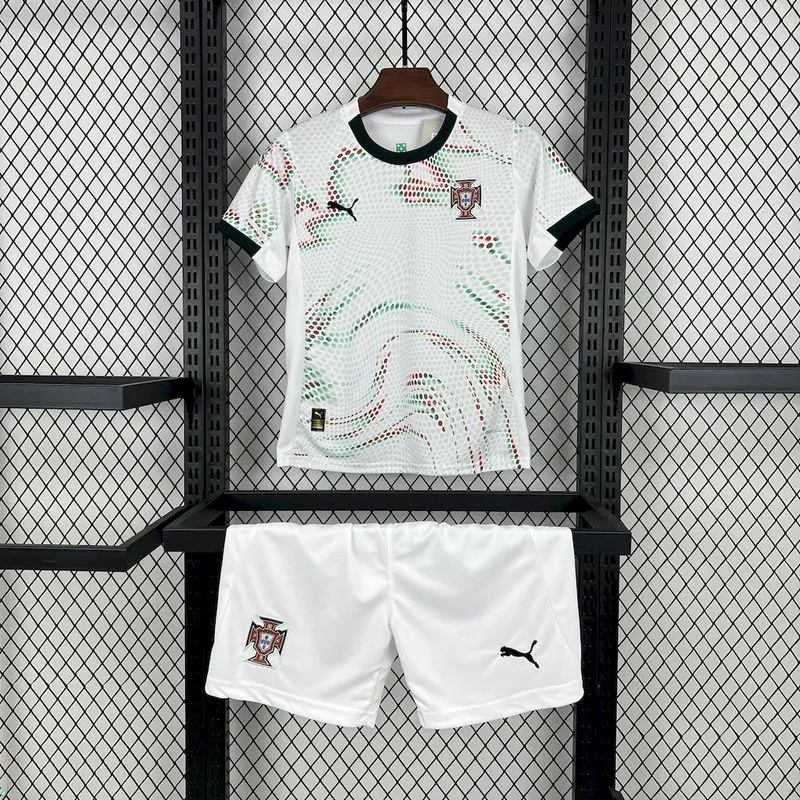 2025-26 Portugal Away KIDS Football jersey
