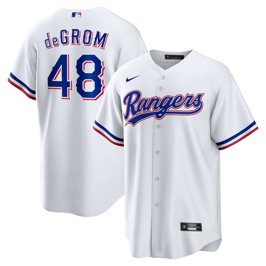 Jacob deGrom Texas Rangers Home Player Jersey White