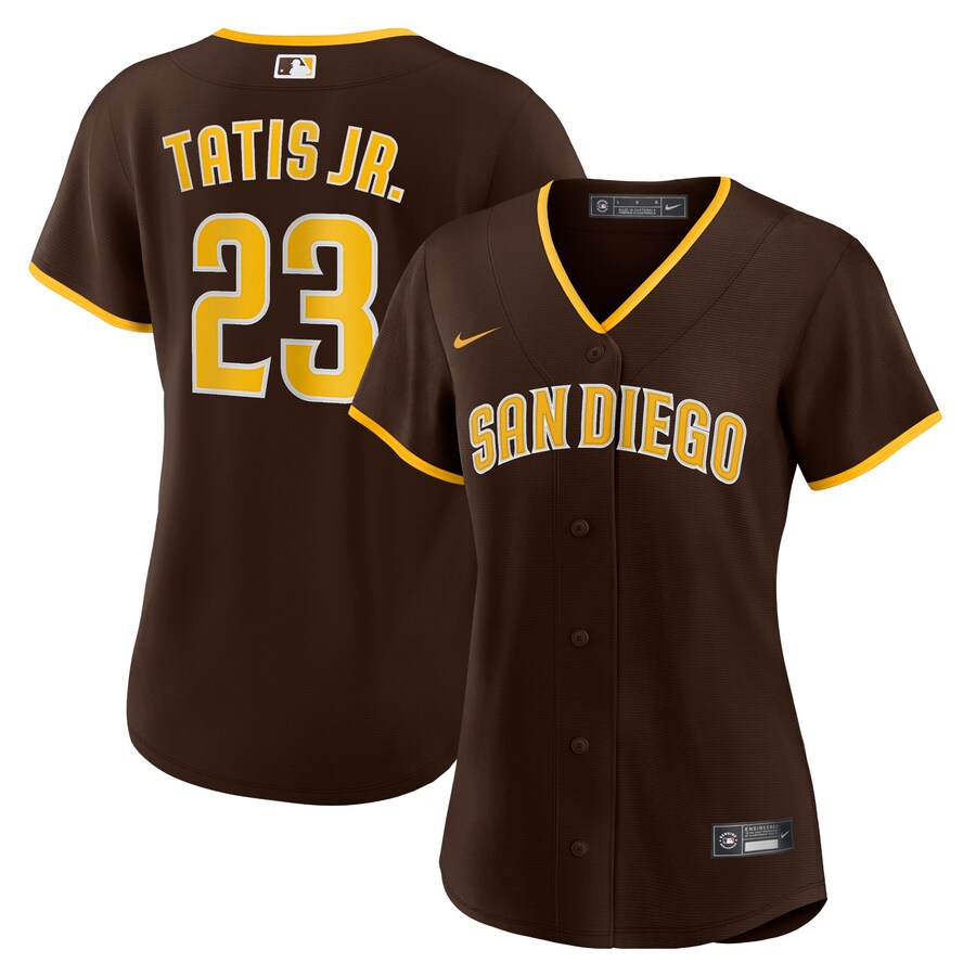 Fernando Tatis Jr. San Diego Padres Women's Road Player Jersey Brown