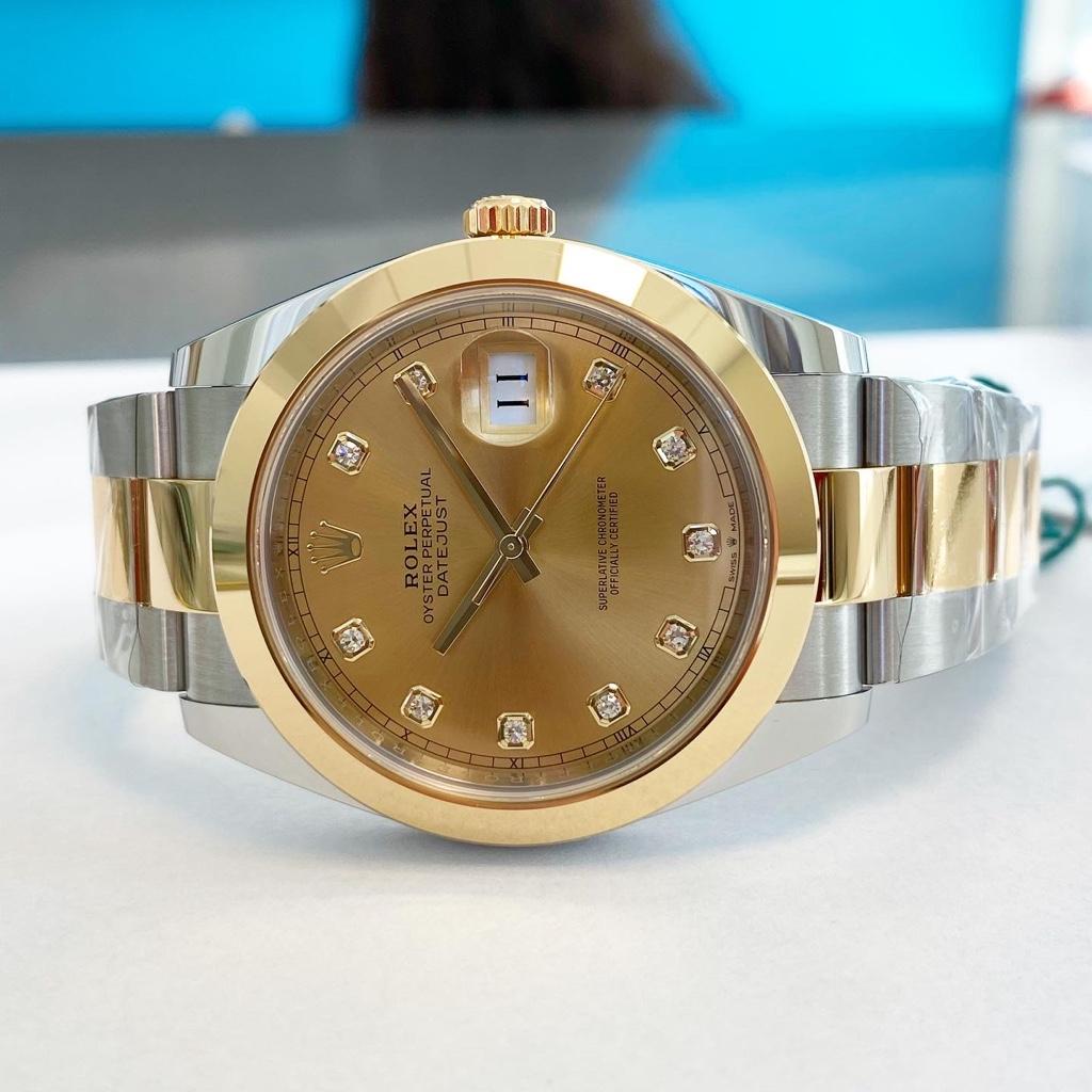 [Superclone] Rolex Datejust 41mm Champagne – Colour Dial Oyster 126303