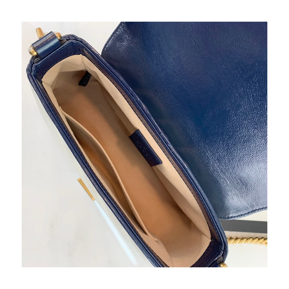Gucci GG Marmont Mini Top Handle Bag White