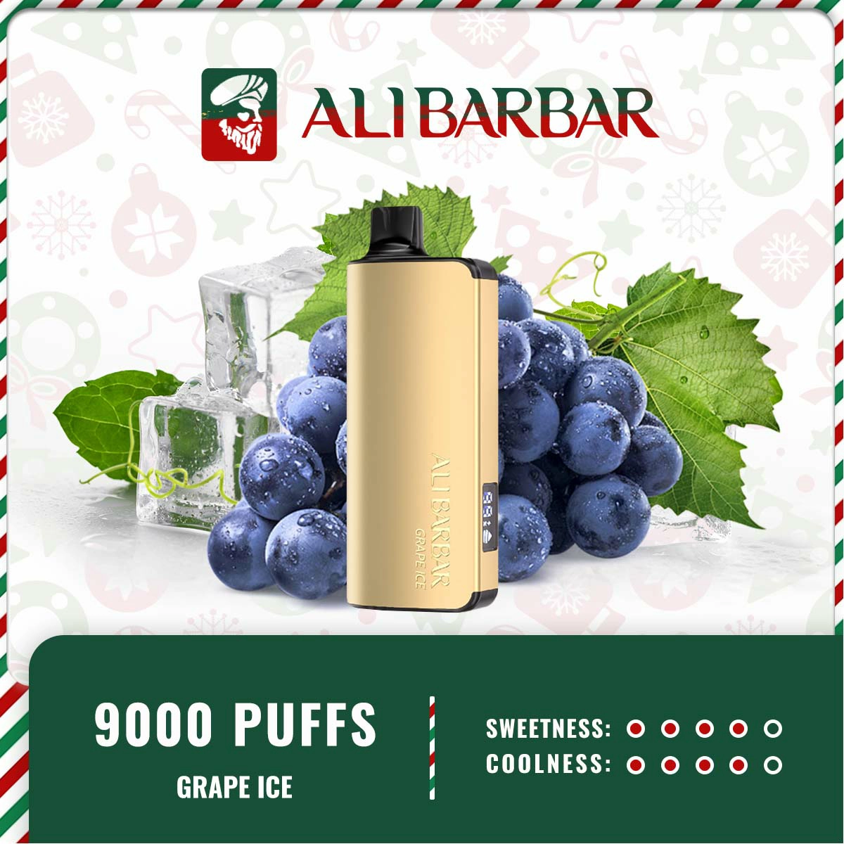 Alibarbar Ingot 9000 Puffs – Grape Ice