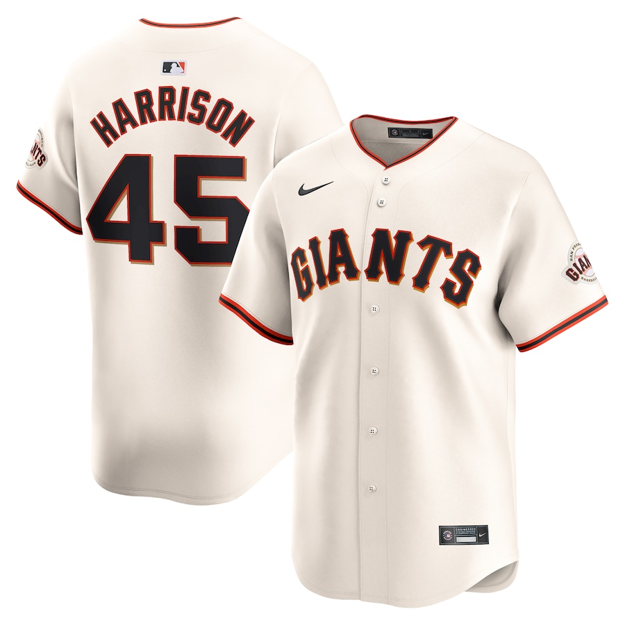 Kyle Harrison San Francisco Giants Home Limited Player Jersey Cream