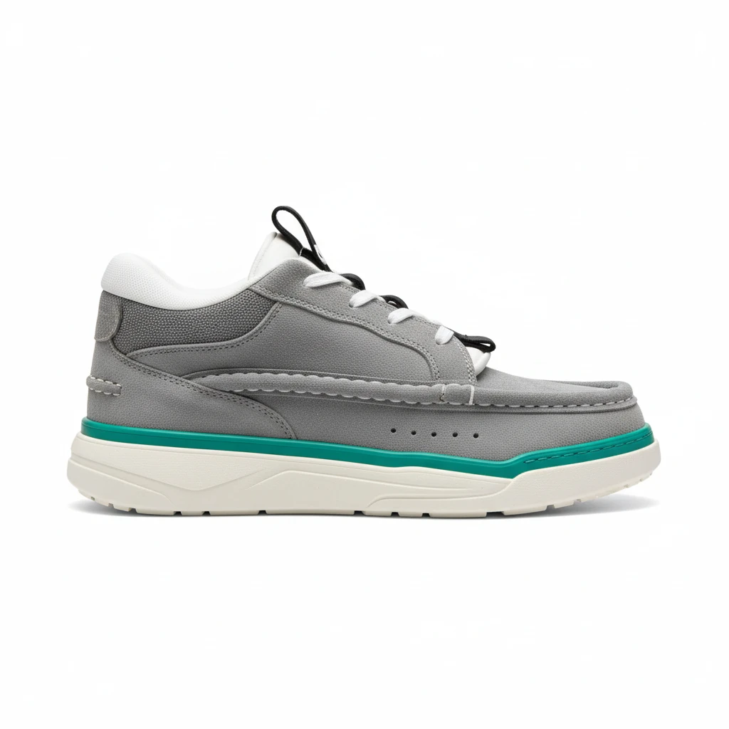 VALENTINO CALFSKIN LEATHER MID-TOP RUNBOOT SNEAKER