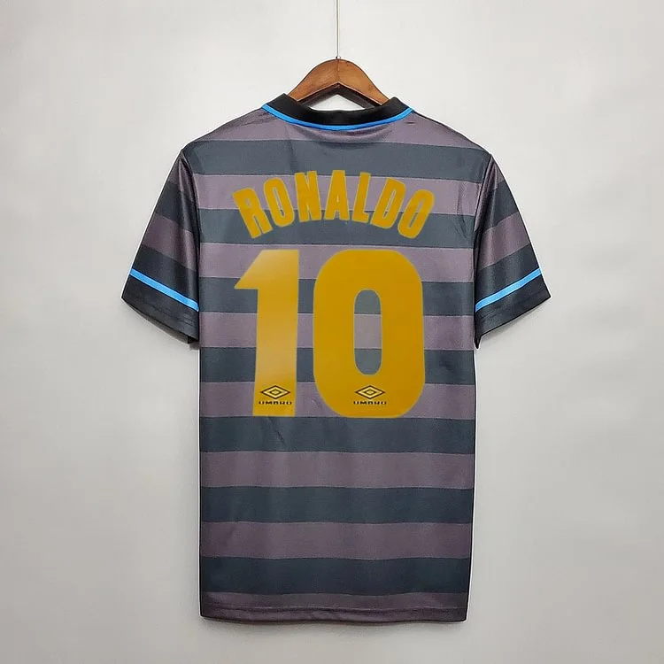 Retro 1997-98 Inter Milan away RONALDO MORIERO ZAMORANO WINTER Football jersey
