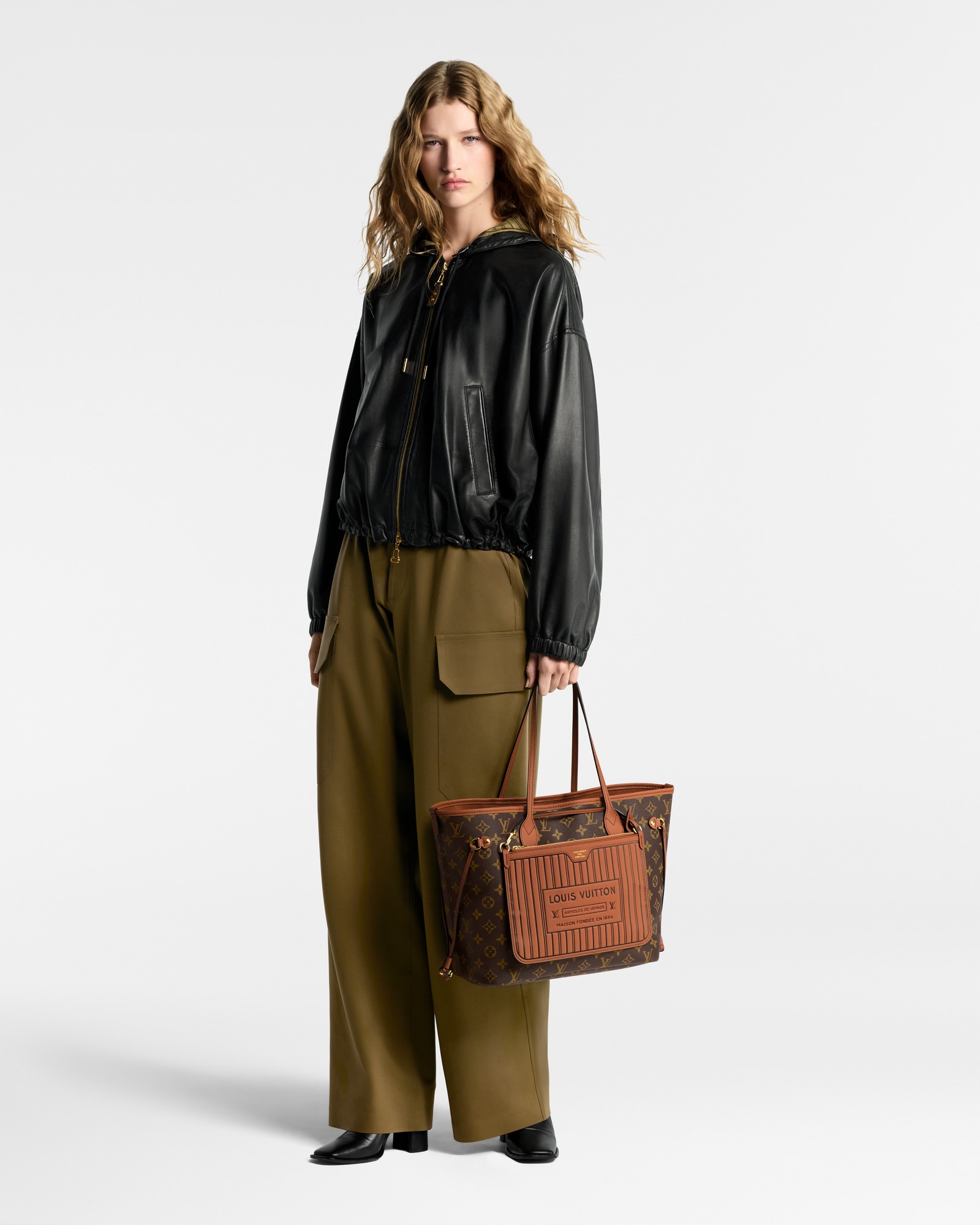 Louis Vuitton New Reversible Neverfull Inside Out Mm Tan Cowhide 31cm M12061