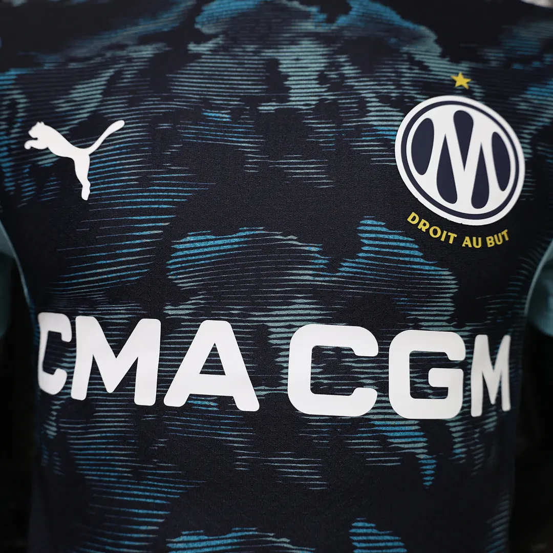 2026/27 Ligue 1 Marseille Team Away Football Jersey Player Version - JerseyFun
