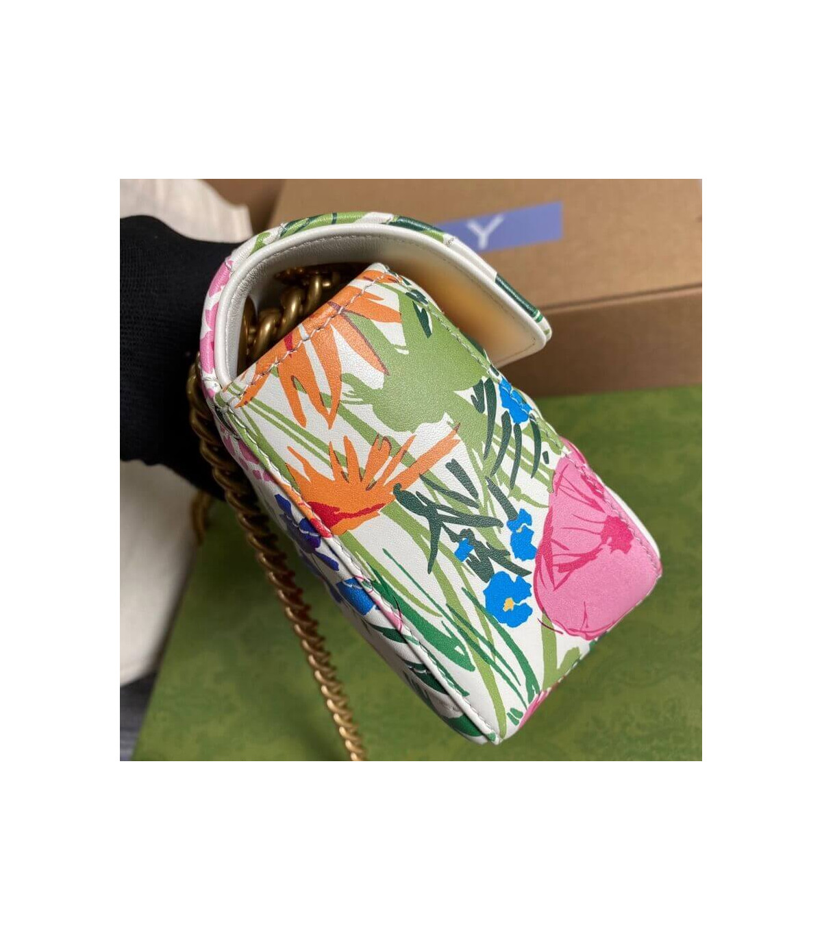 Gucci GG Marmont Ken Scott Print Mini Shoulder Bag