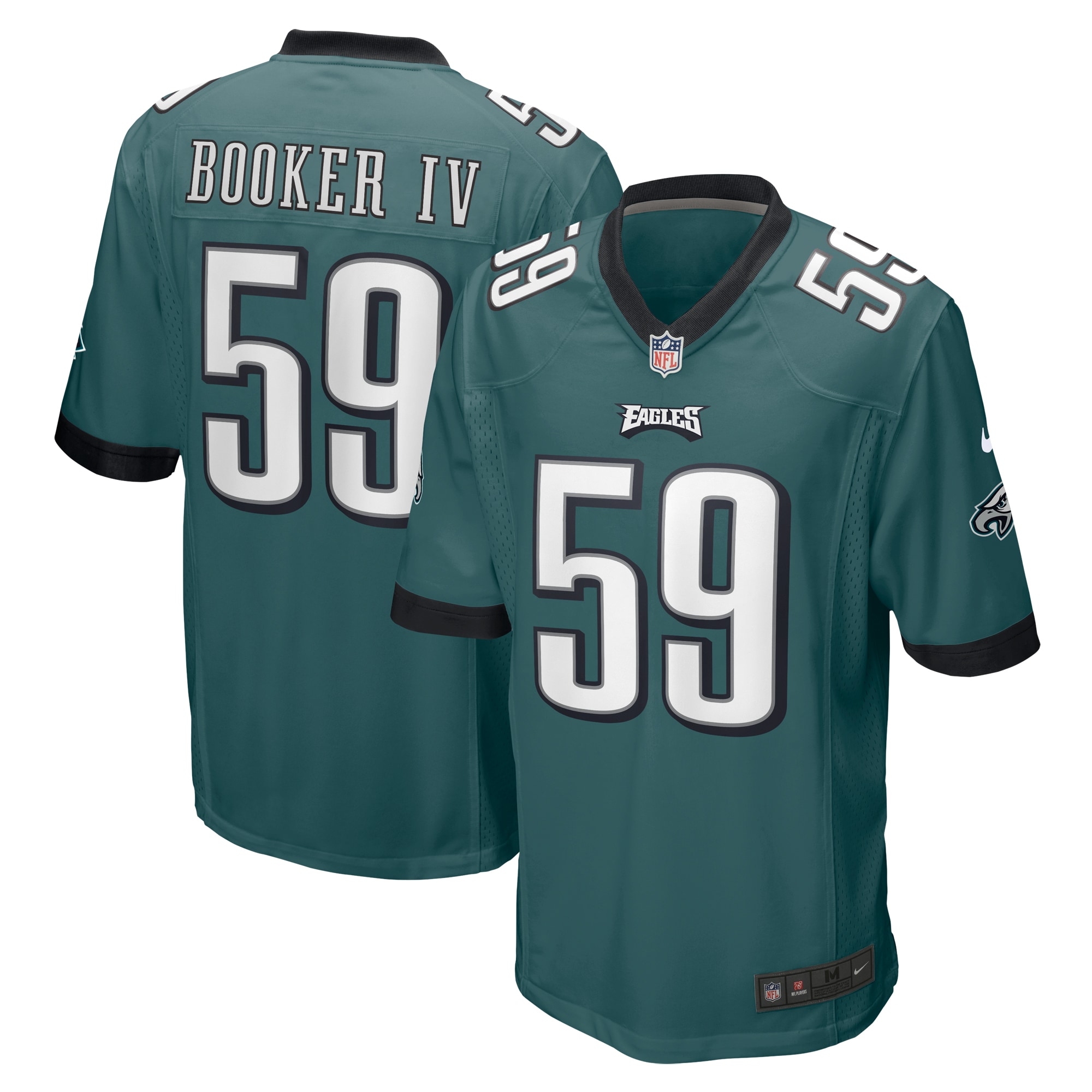 Thomas Booker IV Philadelphia Eagles Nike  Game Jersey - Midnight Green