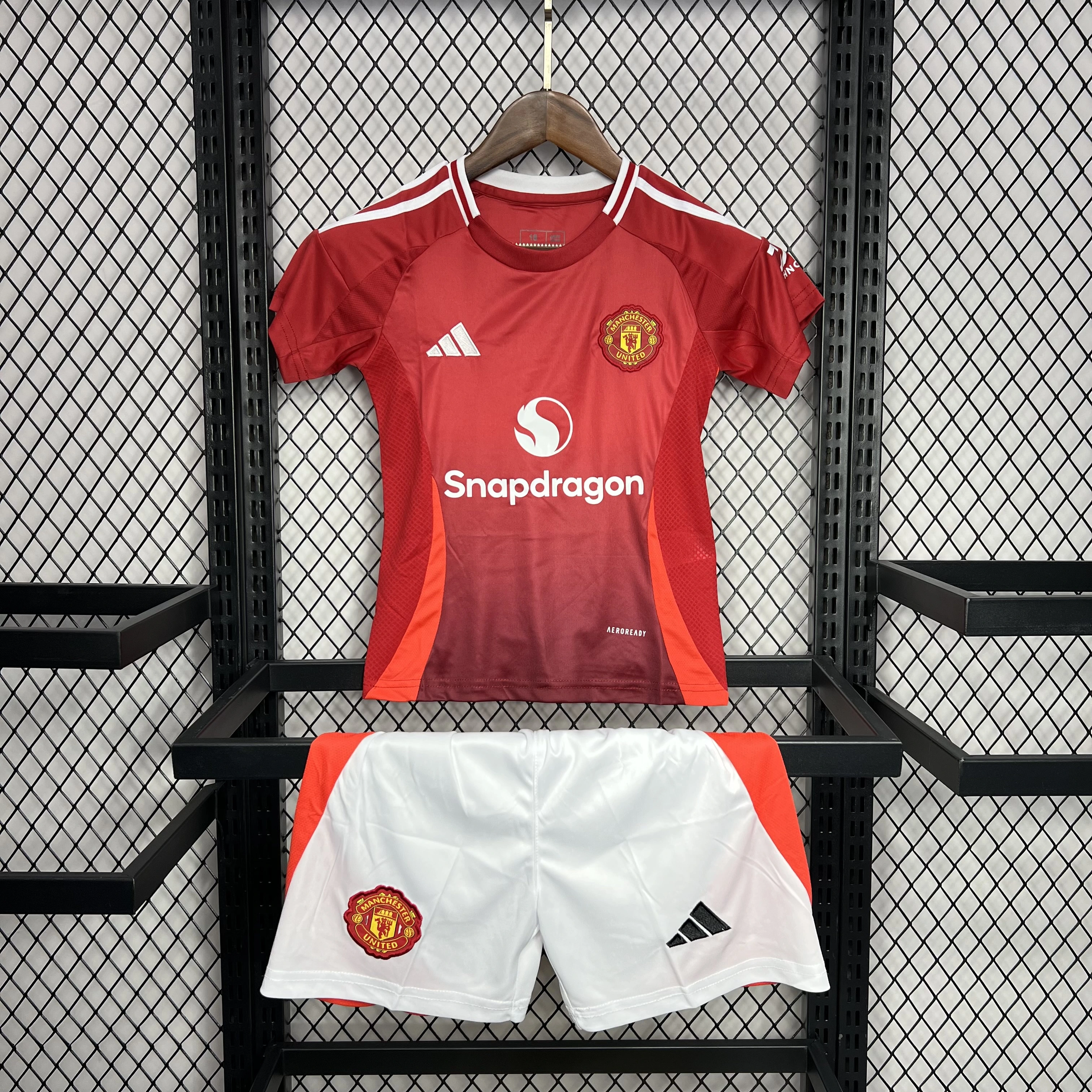 2024-25 Manchester United Home Kids Kit
