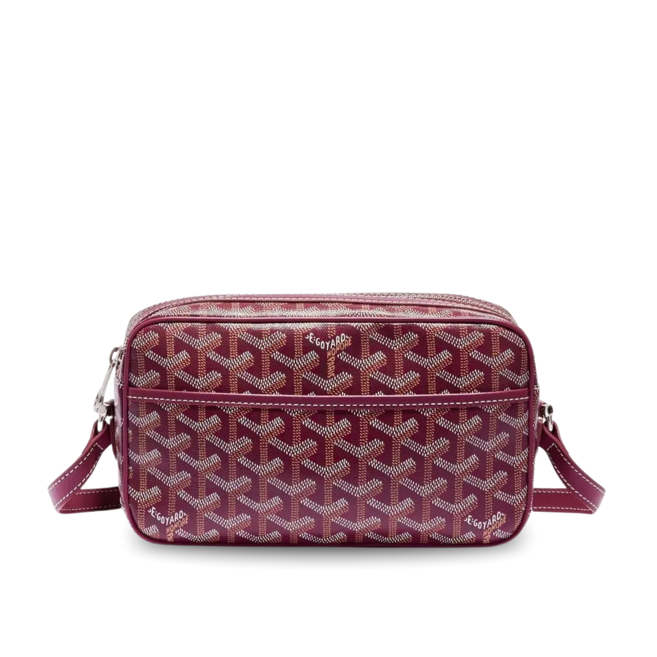 Goyard Cap-Vert Pm Bag 23X8X14Cm Burgundy Canvas