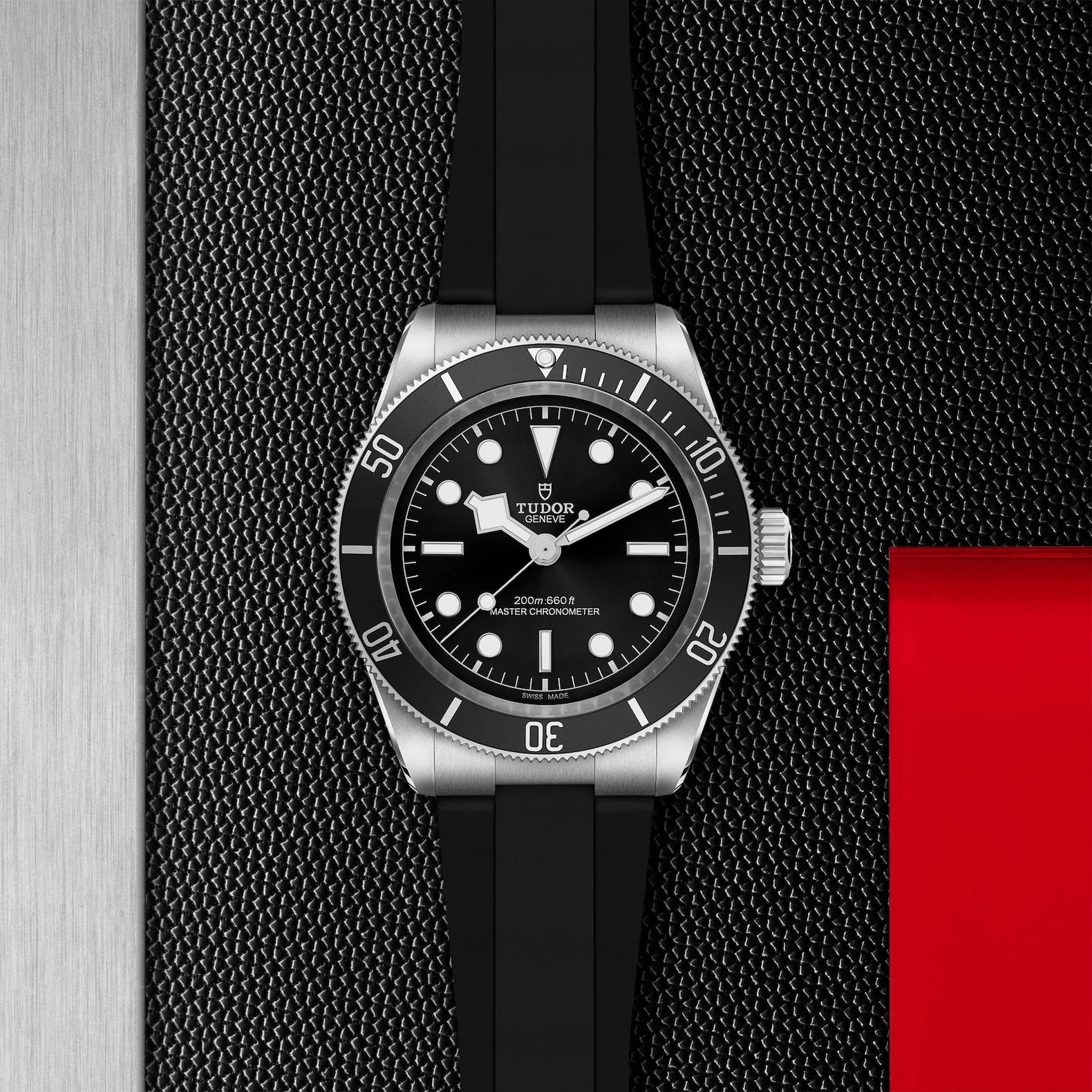 TUDOR Black Bay 41mm Black Dial & Bezel Men's Rubber Strap Watch M7941A1A0NU-0002