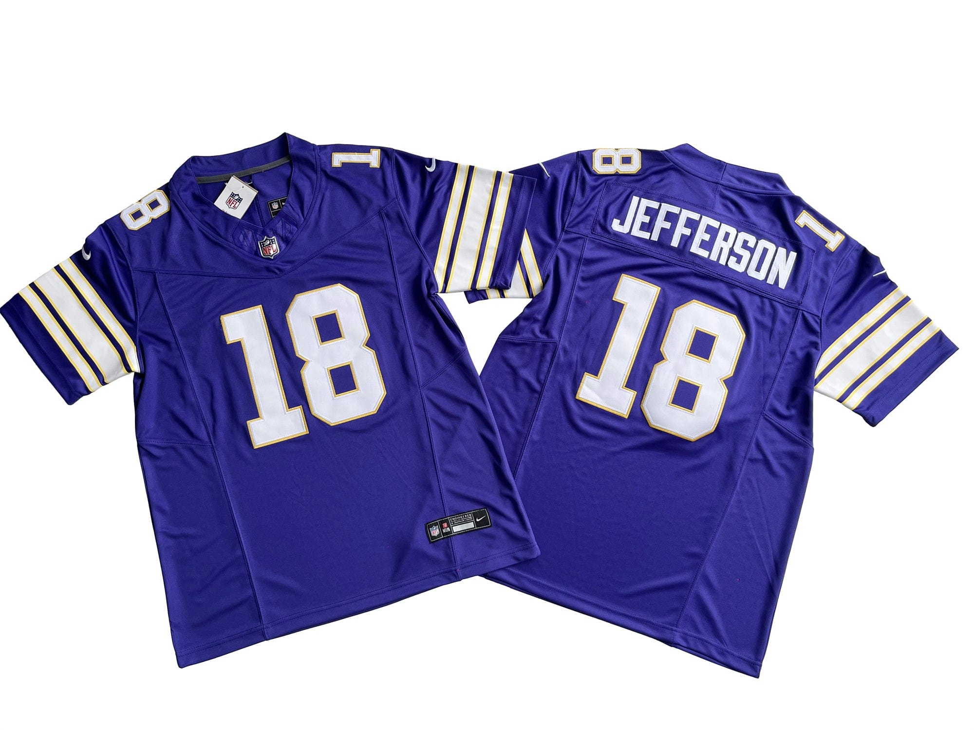 Minnesota Vikings 18# Justin Jefferson Nike Vapor F.U.S.E. Limited Jersey