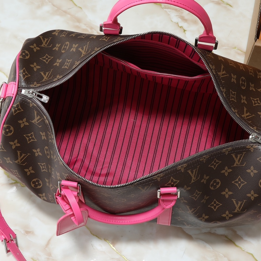 Louis Vuitton Keepall Bandoulière 45 Pondichery Pink 50cm M13807