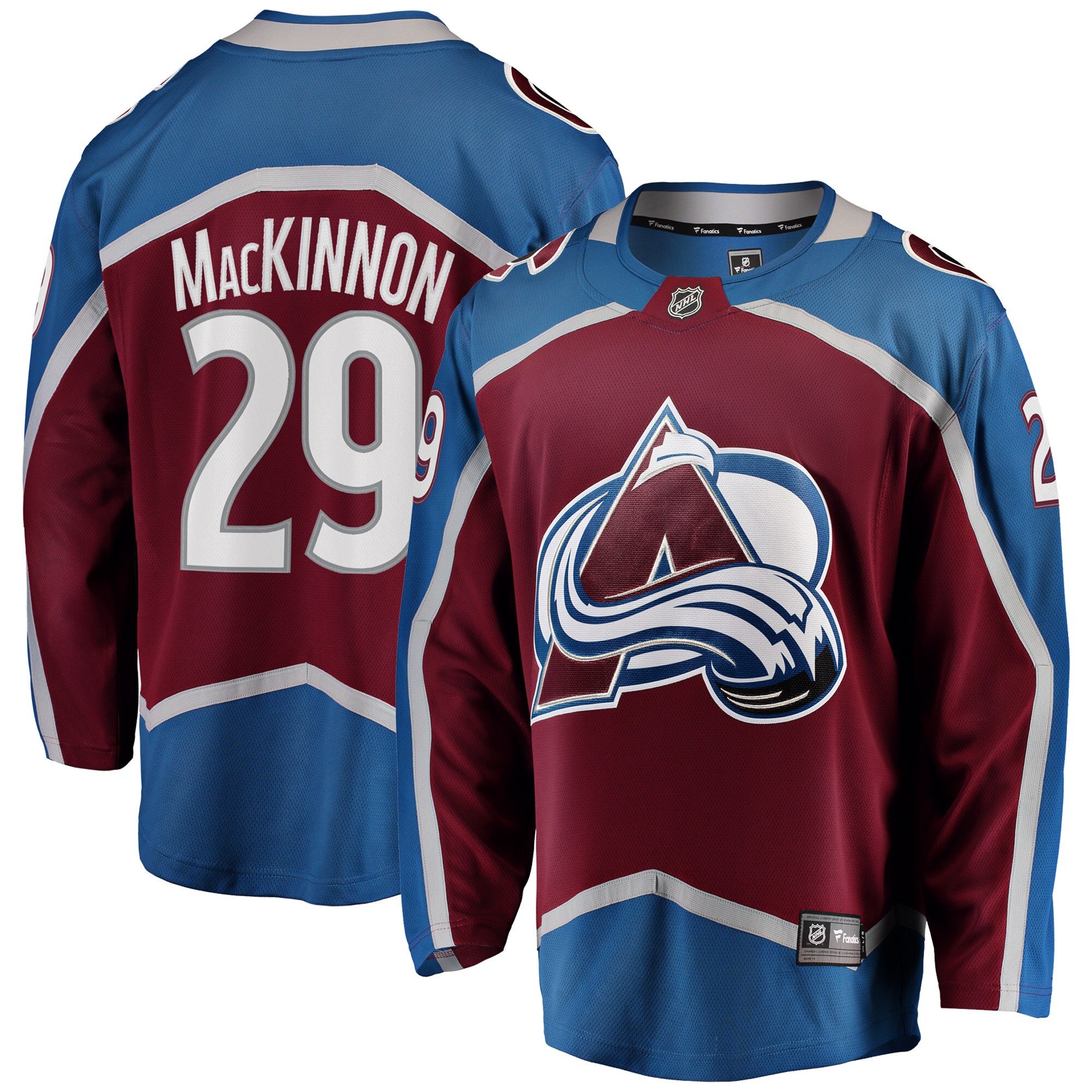 Nathan MacKinnon Colorado Avalanche Fanatics Breakaway Player Jersey – Burgundy