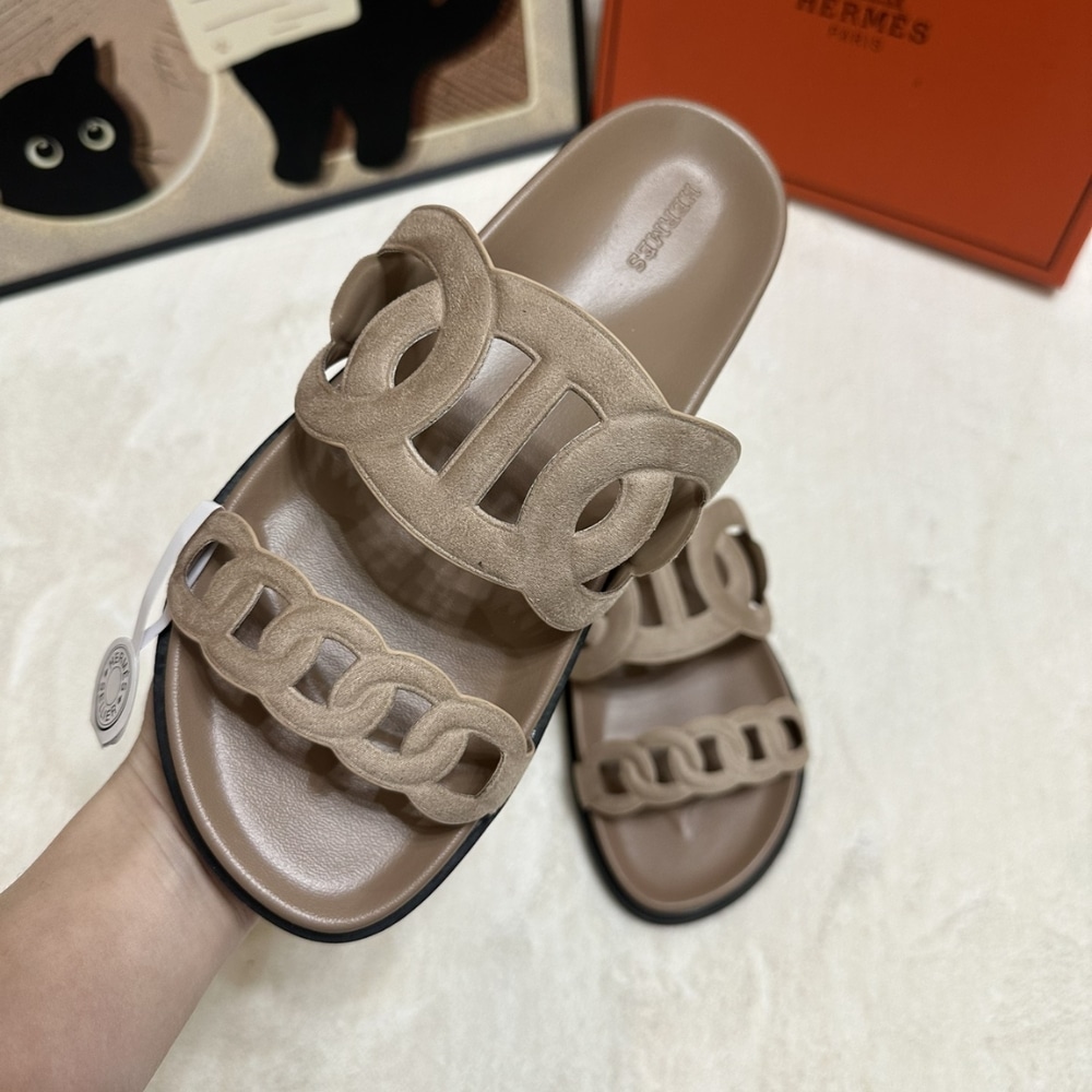 Hermes Extra Sandal Beige Argile