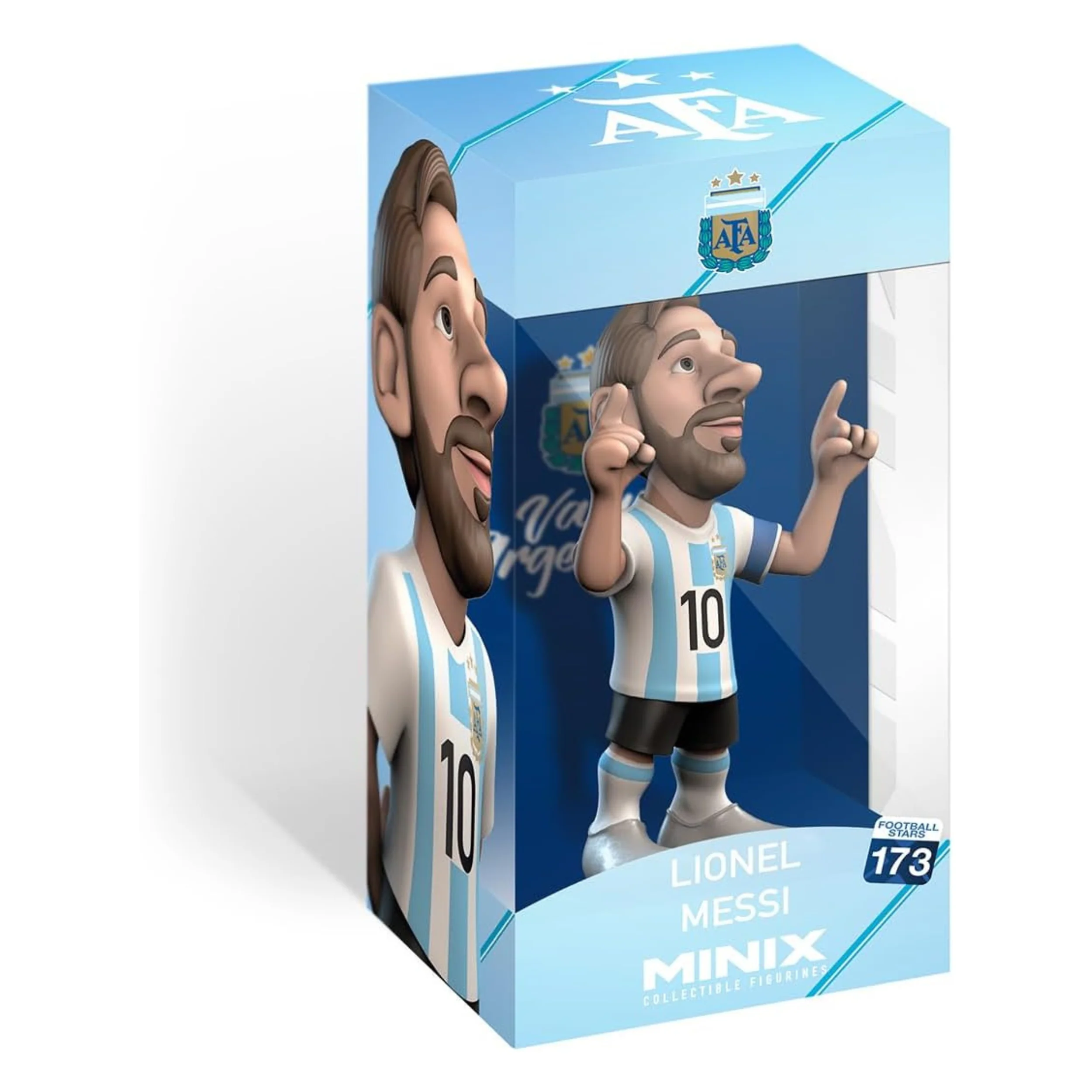 MINIX Lionel Messi Argentina Collectible Figure (Blue Edition)